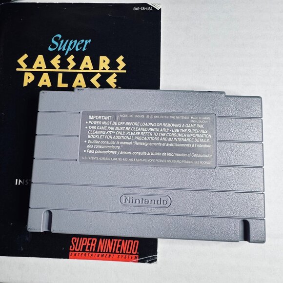 Super Caesars Palace (Super Nintendo, 1993)- CIB - Picture 4 of 4